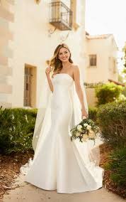 Shop with afterpay on eligible items. Schlichtes Matte Mikado Fit And Flare Hochzeitskleid Stella York Wedding Dresses