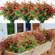 Check spelling or type a new query. Welcome To Buy Yxyqr 8 Pack Uv Resistant Outdoor Artificial Flowers Bulk Faux Plastic Plants Outside Indoor Fake Hanging Greenery Shrubs Arrangement For Backyard Window Box Porch Home Patio Decoration Fushia Kitchen
