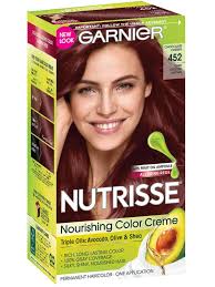 Nutrisse Nourishing Color Creme Dark Reddish Brown 452 Garnier Hair Color Hair Color Chocolate Hair Color Burgundy
