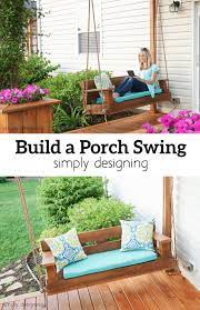 If you have a large porch area or want to design and hang a swing from under your deck, i think this build is a great choice and looks so good. Porch Swing Building Plans And Supply List An Easy Weekend Project