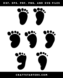 Download Baby Footprint Silhouette Clip Art