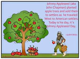 It S Johnny Appleseed Day Who Loves Apples Apple Theme Johnny Appleseed Apple Seeds