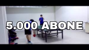 Masa Tenisi Antrenman Videosu L 5 000 Abone Ozel Youtube