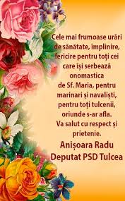 Mesaje de sfântul ioan religioase: Deputatul AniÈoara Radu VÄ UreazÄ La MulÈi Ani De Sf Maria Ziarul De Tulcea