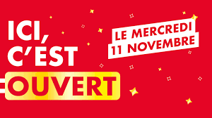 Chers clients, nous sommes ouvert tous les jours de 9h30 à 18h00, ainsi que les dimanches durant le mois de janvier 2021. Votre Centre Est Ouvert Le 11 Novembre Centre Commercial Regional Evry2