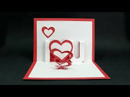 Cute cards need not be complicated. Homemade Valentine Card Diy Trifold Love Card Step By Step Youtube Tarjetas De Amor Hechas A Mano Tarjetas San Valentin Tarjetas De Amor