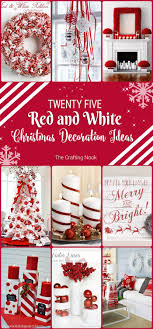 25 Red And White Christmas Decoration Ideas The Crafting Nook Christmas Decorations White Christmas Decor Christmas Decor Diy