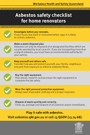 Asbestos Safety Checklist For Home Renovators Creative Life Hacks Safety Checklist Home Maintenance