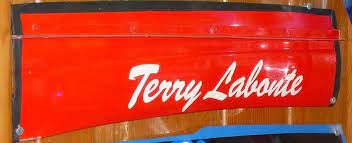 Sheet metal is metal formed by an industrial process into thin, flat pieces. Terry Labonte Slim Jim Nascar Race Used Name Rail Sheet Metal Race Used 360