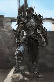 Black Armour Jera Y Fantasy Armor Armor Concept Knight Armor