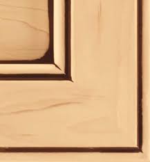 natural mocha glaze cabinet finish on