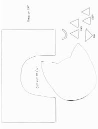 Standup Cat Pattern Jpg 820 1 073 Pixels Cat Crafts Craft Printing Animal Crafts
