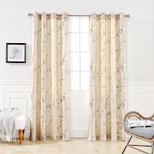 Bedroom curtains love this pattern gothic home decor gothic. Driftaway Mackenzie Thermal Room Darkening Grommet Unlined Window Curtains Floral Pattern Set Of Two Panels Beige 50 X84 Walmart Com Walmart Com