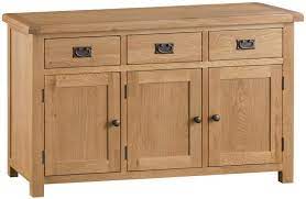 Oakland Oak 3 Door 3 Drawer Sideboard Rustic Oak Furniture Oak Sideboard Large Sideboard