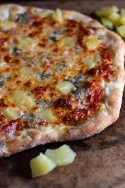 Blue Cheese And Pineapple Pizza Beyond Pepperoni Pizza Toppings Recipe Pineapple Pizza Blue Cheese Pizza Pizza Recipes