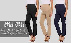 Foucome Womens Maternity Bootcut Stretch Career Dress Pants Work Office Over Bump Trousers At Amazon Women S Clothing Store