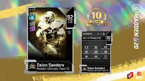 Alas, i was a teenager and more concerned with the current teams. Mut 10 Deion Sanders Madden News Muthead