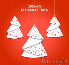 Origami Christmas Tree Ornaments Vector Origami Christmas Tree Christmas Origami Origami Christmas Ornament