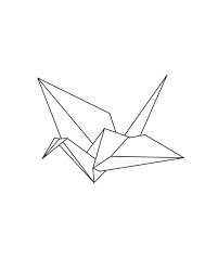Origami Crane Poster Minimal Wall Decor Japanese Paper Art Origami Paper Print Origami Crane Printable W Paper Crane Tattoo Geometric Origami Crane Tattoo