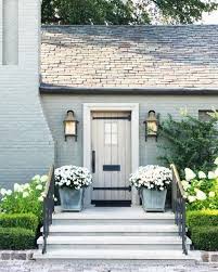 I love all your pictures such inspiration! Doorstep Painted Brick Exteriors Painted Brick House Cottage Exterior