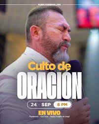 Este martes, acompáñanos en el Culto de Oración a las 6 PM junto a nuestro  pastor Nelson Quezada. Un tiempo para buscar la presencia de Dios, elevar  nuestras peticiones y crecer en