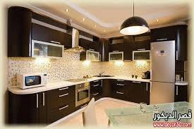 تشكيلة مطابخ الوميتال متنوعة باللون البنى والبيج Kitchen Interior Design Modern Kitchen Interior Modern Kitchen Interiors