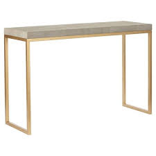 Lantau Faux Shagreen Gold Console Table Luxury Console Brass Console Table Modern Console Tables
