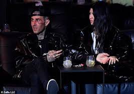 Kourtney Kardashian And Beau Travis Barker As They Attend Star Studded Ufc 260 Event In Las Vegas Daily Mail Online