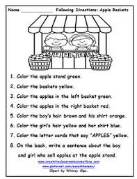 Following Directions Summer Edition 34 Pgs 3 50 Following Directions Directions Coloring Pages