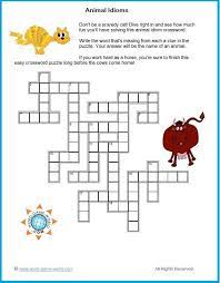 Pin On Animal Word Puzzles