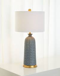 For Between The Chairs In The Lr Melrose Table Lamp At Horchow Blue Table Lamp Table Lamp Modern Table Lamp