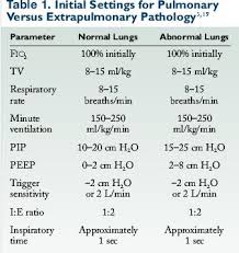 mechanical ventilation ventilator settings patient