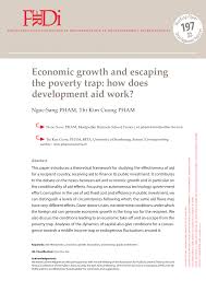 Pdf Economic Growth And Escaping The Poverty Trap How Does Development Aid Work