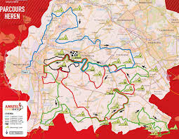 Amstel gold race op hermetisch afgesloten parcours van 17 kilometer. 2019 Amstel Gold Race World Tour Sunday April 21