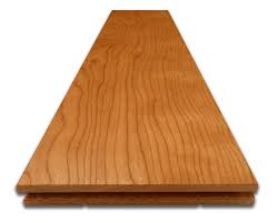 Cherry floors most often come in a smooth, polished surface. Prime American Cherry Solid Wood Flooring Sample