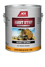 Check spelling or type a new query. Ace Rust Stop Indoor And Outdoor Gloss School Bus Yellow Rust Prevention Paint 1 Gal