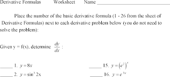Derivatives practice worksheet math 1a, section 103 february 27, 2014 0. Printable Derivative Practice Worksheet Printable Alphabet Worksheets Calculus One Graphing The Derivative Of A Function Iamananie