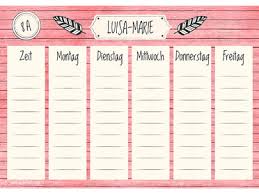 Der individuelle stundenplan zum selbst gestalten und ausdrucken: Kostenloser Stundenplan Zum Ausdrucken