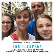 MEET THE STAFF…Join us in welcoming Mark & Allison Clyburn and their family  to our Warren staff! Mark is the Global Missions Pastor and Allison is the  Associate Director of Children's Ministry.