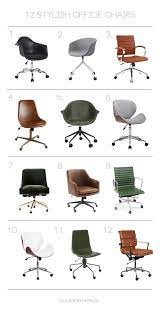 Modern adjustable armless faux leather swivel office chair, multiple colors. 12 Stylish Office Chairs Stylish Office Chairs Modern Office Chair Best Office Chair