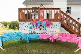 How To Host A Baby Gender Reveal Party Free Printables Gender Reveal Party Decorations Gender Reveal Decorations Baby Gender Reveal Party