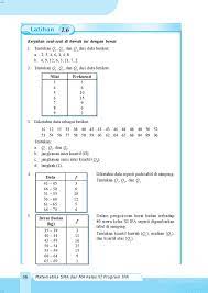 165 cm, 167 cm, 167 cm, 168 cm, 169 cm, 169 cm, 169 cm, 170 cm, 172 cm, 175 cm. Kelas11 Matematika Ipa Nugroho Maryanto By S Van Selagan Issuu