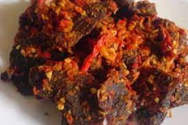 Spicy Beef Jerky Dendeng Balado Recipe Petitchef