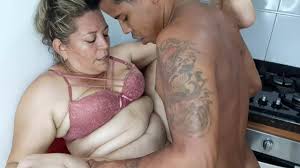 Mature Latina fucking her stepson