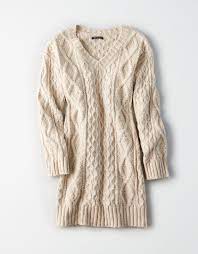 Get the best deals on acid wash sweater and save up to 70% off at poshmark now! American Eagle Synthetic Ae V Neck Cable Knit Sweater Dress In Oatmeal Natural Lyst