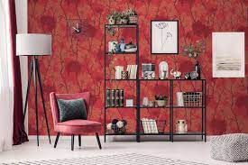 Erismann Wallpaper Japanese Garden Red 9503 06 Clearance Lots Wonderwall By Nobletts