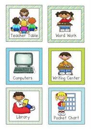 Free Literacy Center Icons Preschool Center Signs