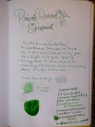 12 Days Of Inkmas Private Reserve Spearmint Spearmint Ink Lettering