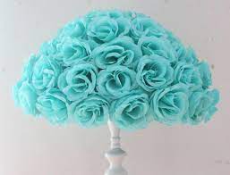 Tiffany blue is the colloquial name for the light medium robin egg blue color associated with tiffany & co., the new york city jewelry company created by charles tiffany and john young in 1837. Spr 45cm 4 Pcs Rose Kissing Ball Artificial Silk Flower Wedding Decoration Tiffany Blue Color Flower Vase Decoration Flowers Home Decorflower Outlet Aliexpress