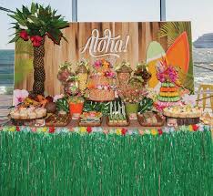 Surf S Up Tropical Hawaiian 70th Birthday Party Hostess With The Mostess Hawaiian Party Decorations 70th Birthday Parties Hawaiian Luau Party